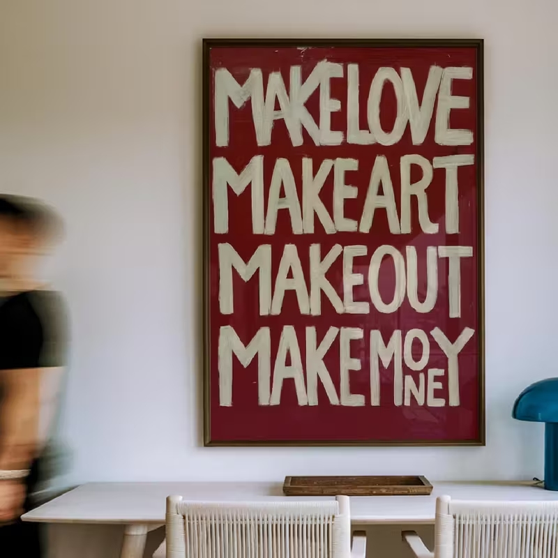 Art Craft Love - Nowoczesny, retro, samodzielnie wykonany obraz na