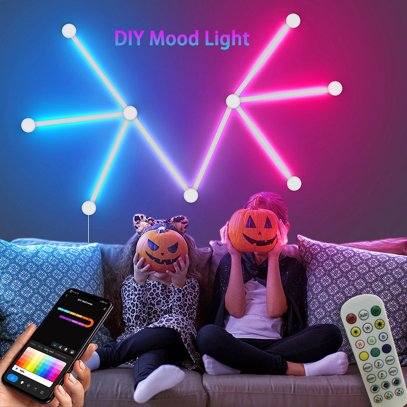 Art Craft Games - Inteligentna lampa ścienna RGB, listwa LED