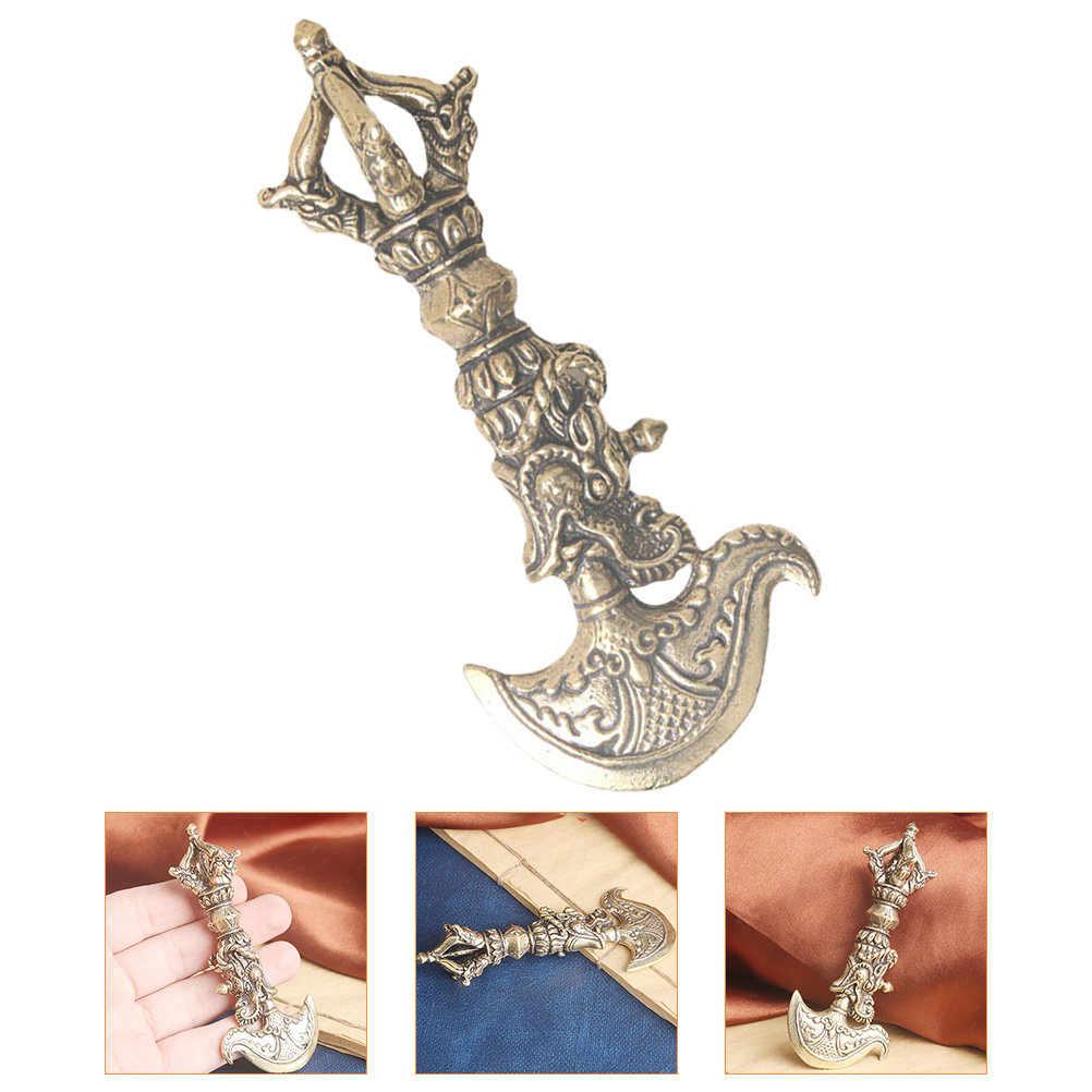 Art Craft Website - Miniaturowa Vajra, mosiężny ornament, tybetański buddyzm,