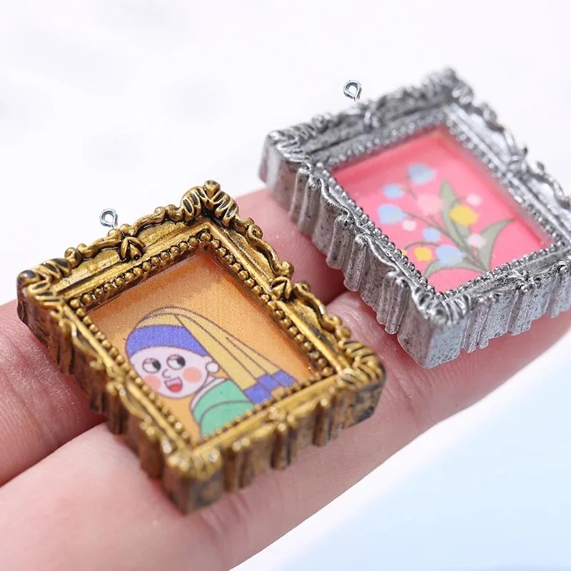 Art Craft Items - 10 szt. Płaskie kaboszony w stylu