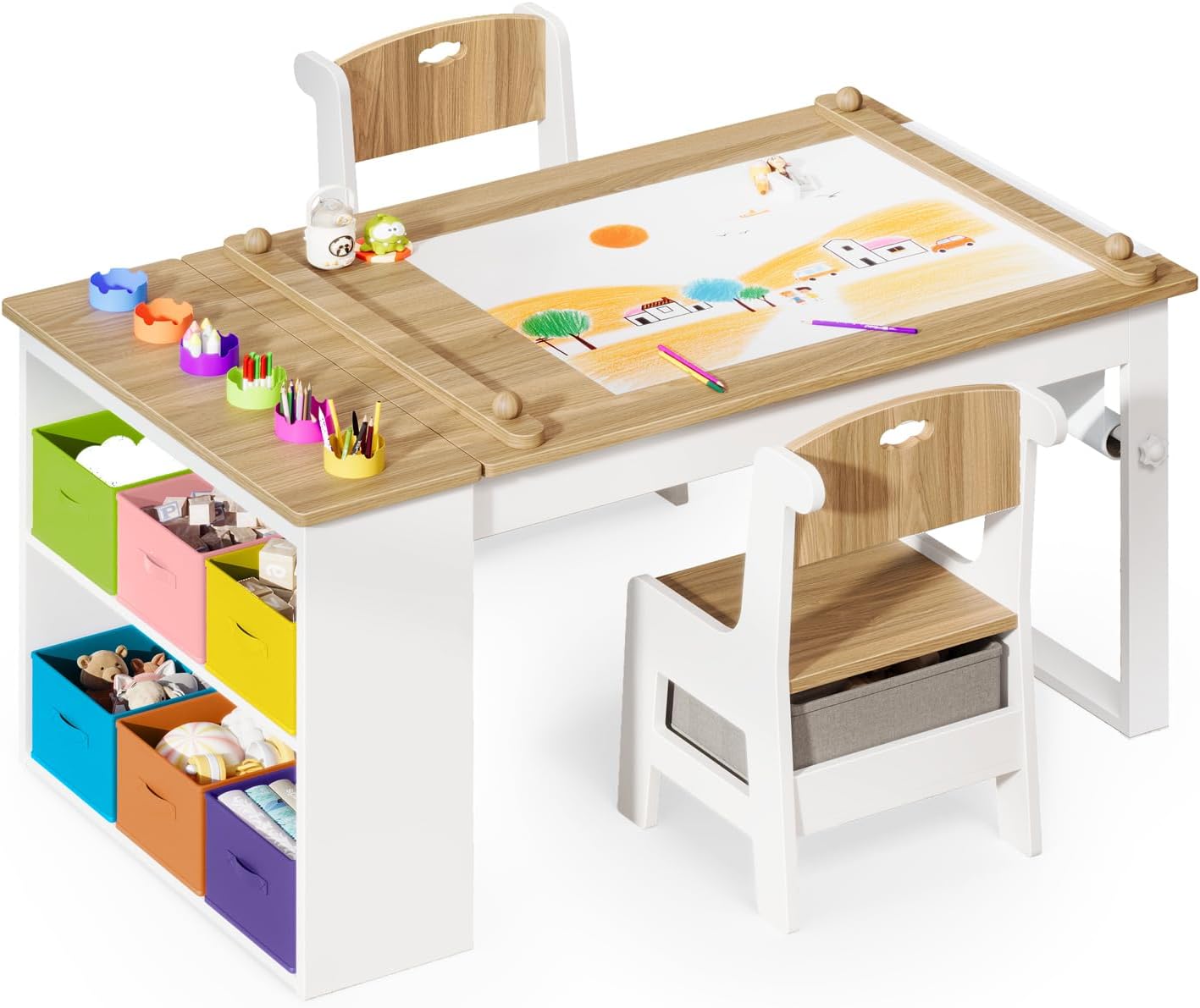 Art Craft Toddler - Stolik i krzesła dla dzieci, zestaw