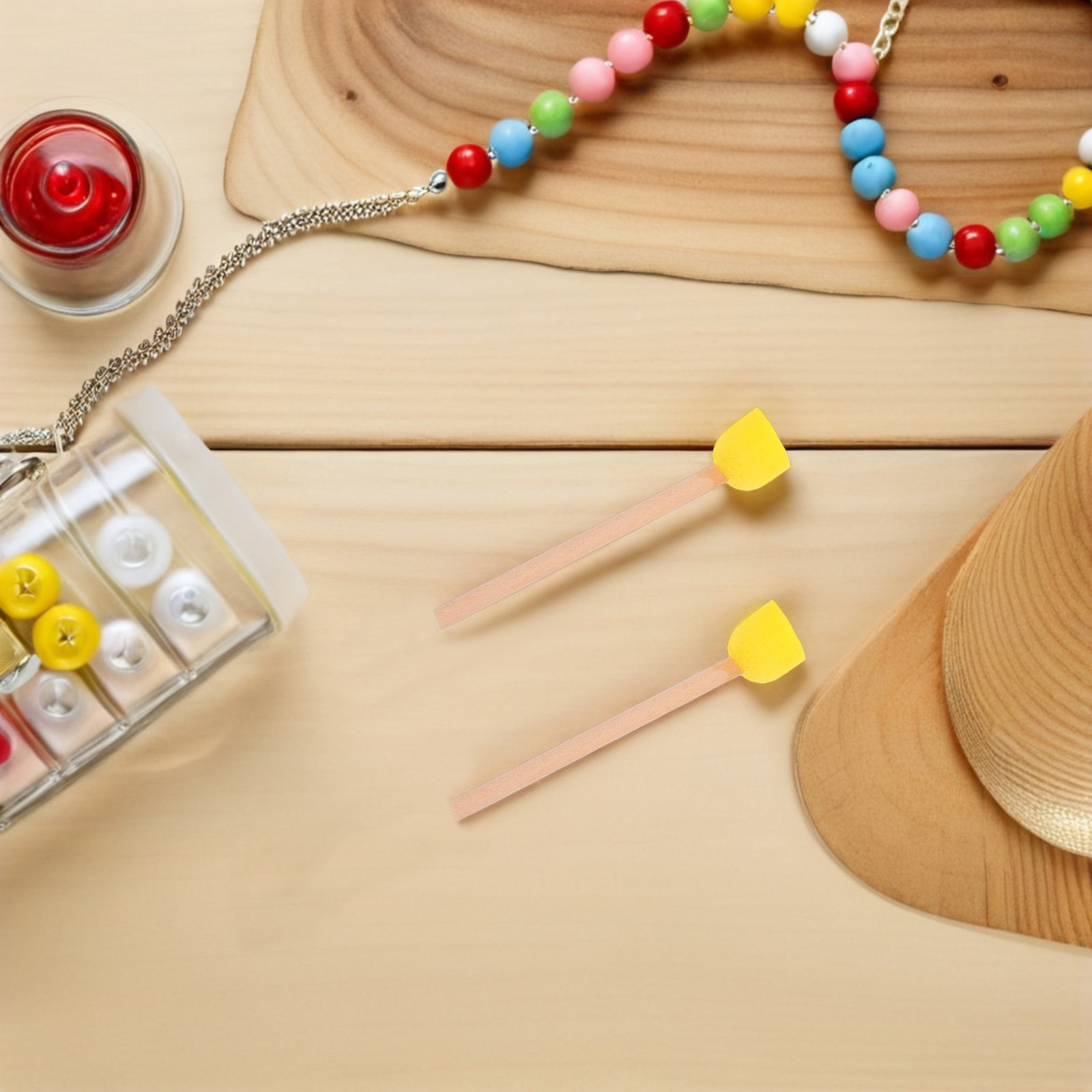Art Craft For Preschool - 80 sztuk okrągłych pędzli gąbkowych z