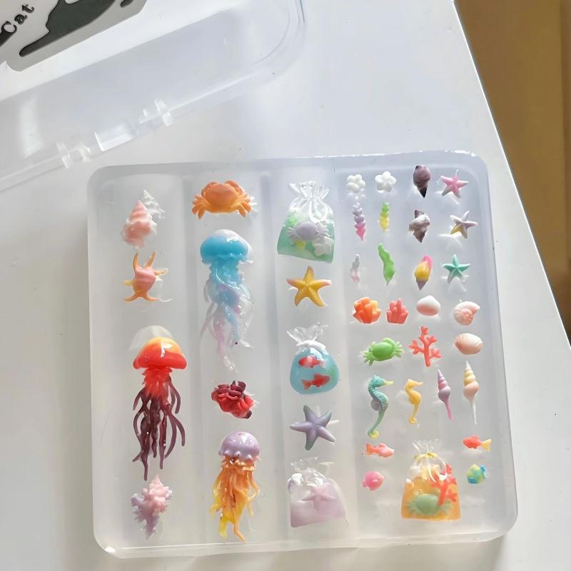 Art Craft Jellyfish - Forma do manicure do zdobienia paznokci;