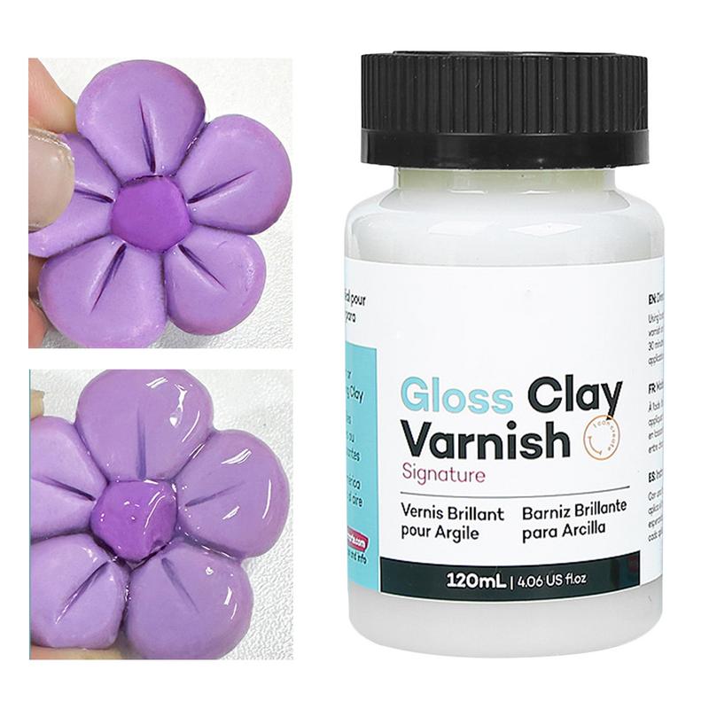Air Dry Clay - 120ml Lakier akrylowy błyszczący w glinkę