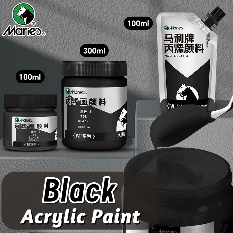 Czarna farba akrylowa Marie, 1 – Acrylic Pour Paint recenzja i cena
