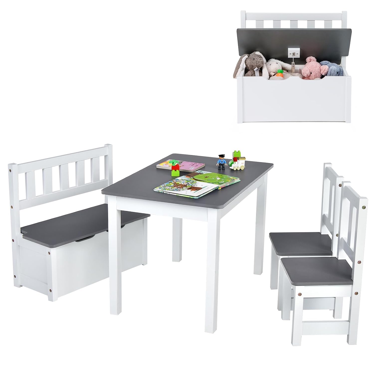 Drewniany zestaw stołu i krzes – Art Craft Toddler recenzja i cena