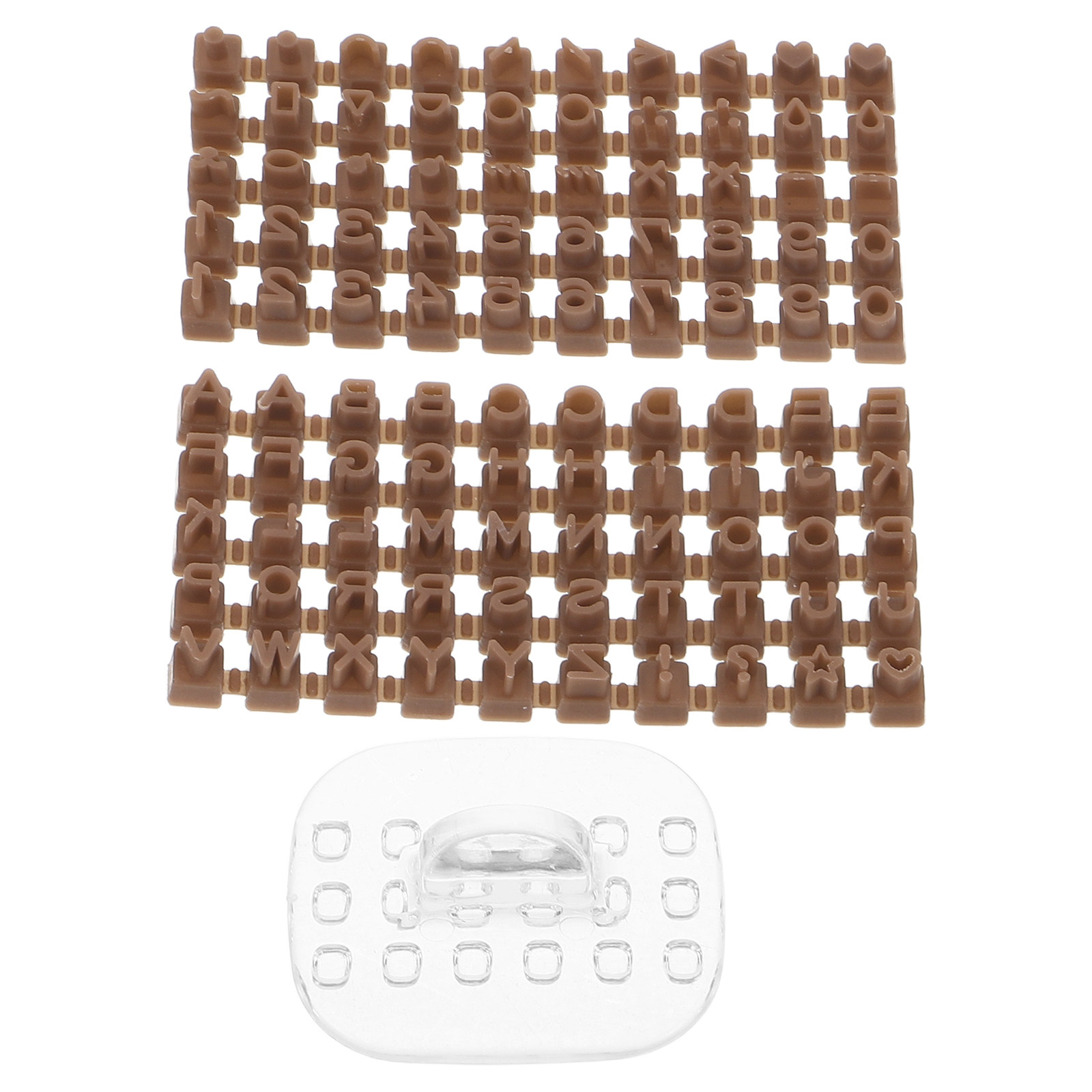 2 zestawy stempli z literami,  – Air Dry Clay recenzja i cena