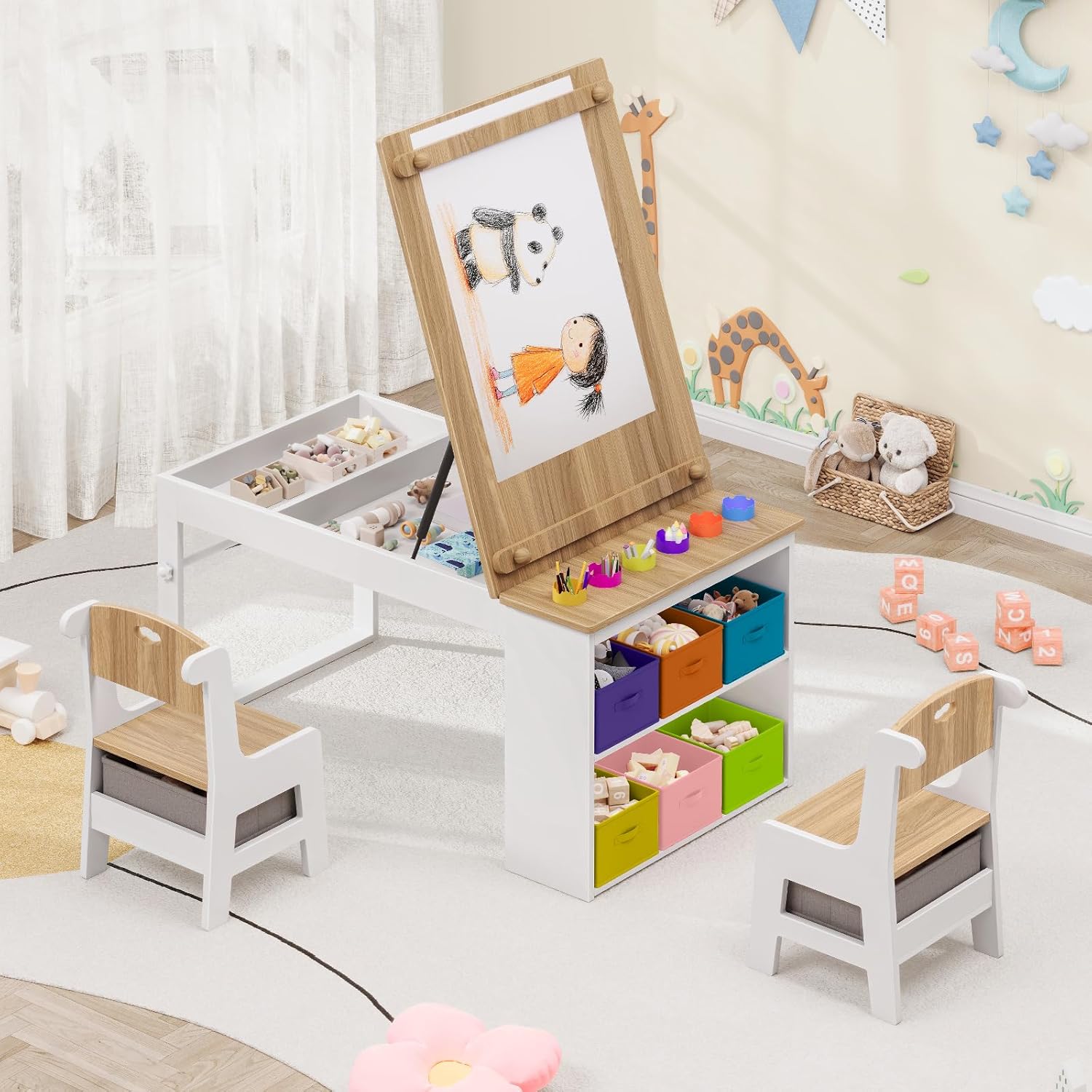 Stolik i krzesła dla dzieci, z – Art Craft Toddler recenzja i cena