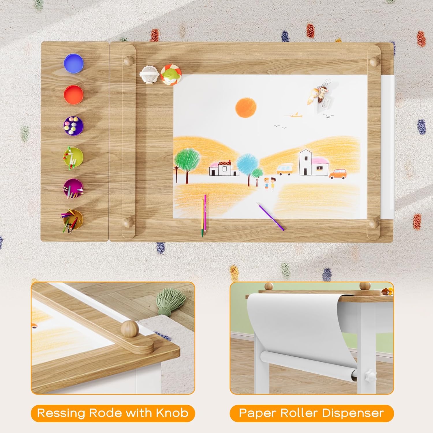 Stolik i krzesła dla dzieci, z – Art Craft Toddler recenzja i cena