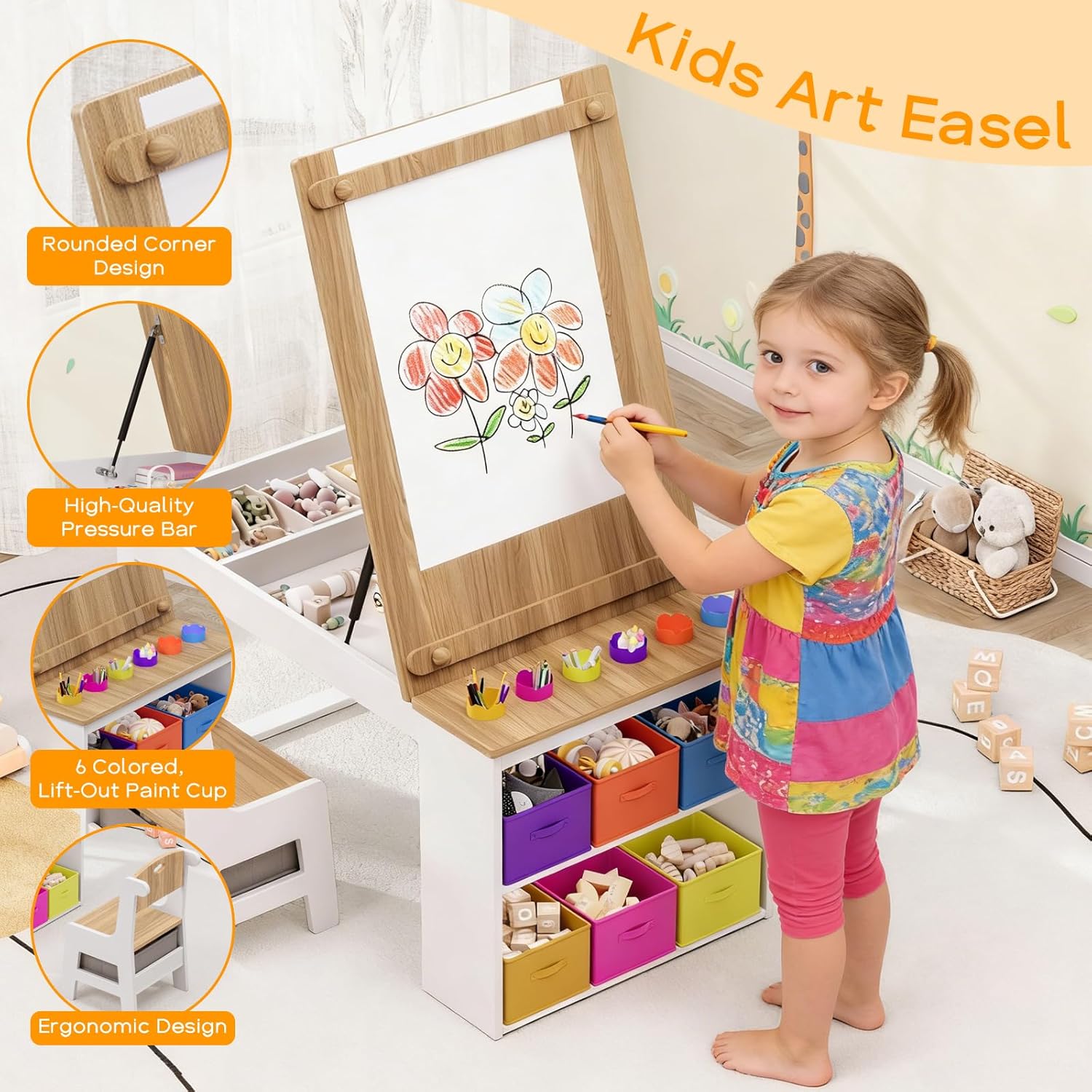 Stolik i krzesła dla dzieci, z – Art Craft Toddler recenzja i cena