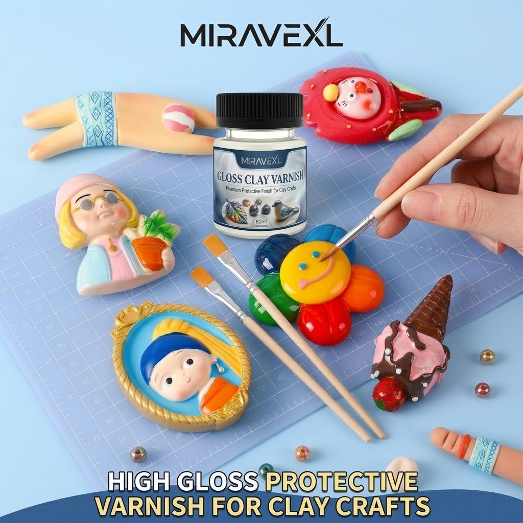 Błyszcząca glazura gliniana z  – Air Dry Clay recenzja i cena
