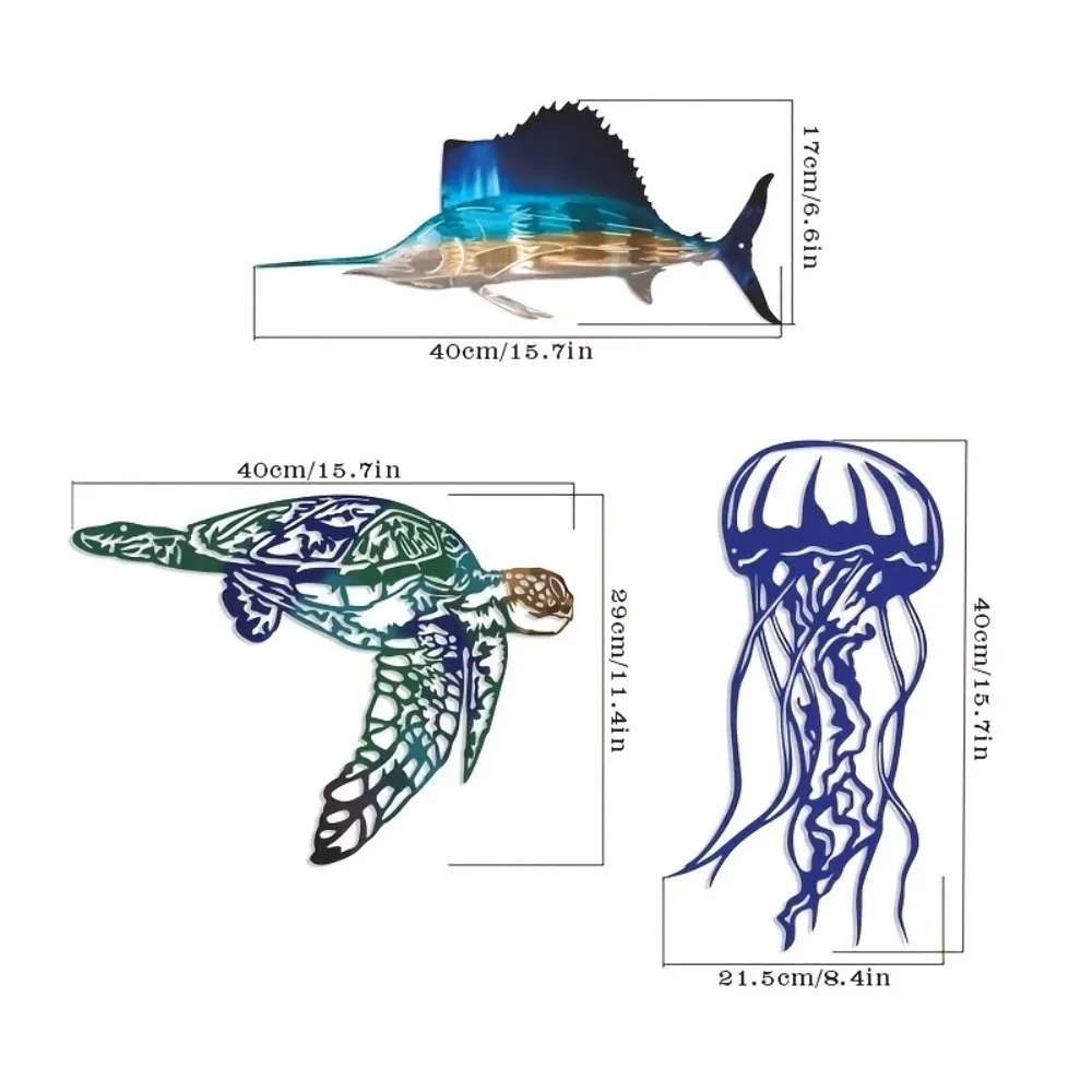 CIFBUY Metalowa Dekoracja Ście – Art Craft Jellyfish recenzja i cena