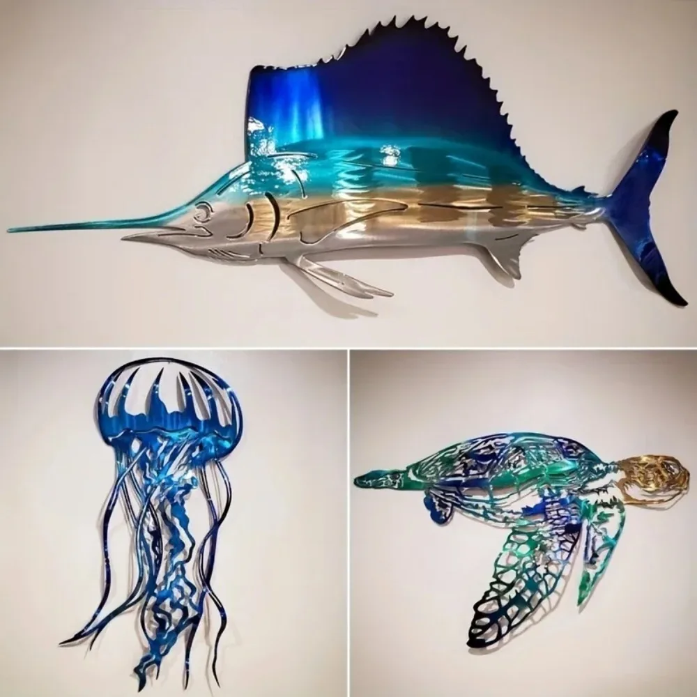 CIFBUY Metalowa Dekoracja Ście – Art Craft Jellyfish recenzja i cena