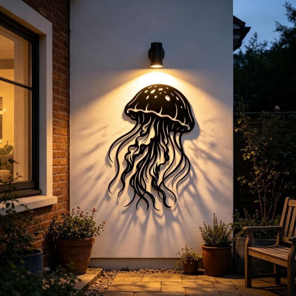 CIFBUY Metalowa Dekoracja Ście – Art Craft Jellyfish recenzja i cena