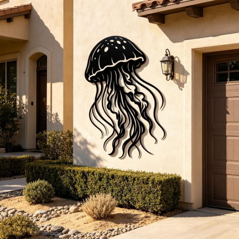 CIFBUY Metalowa Dekoracja Ście – Art Craft Jellyfish recenzja i cena