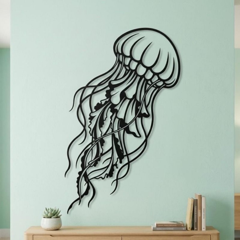 CIFBUY Metalowa Dekoracja Ście – Art Craft Jellyfish recenzja i cena