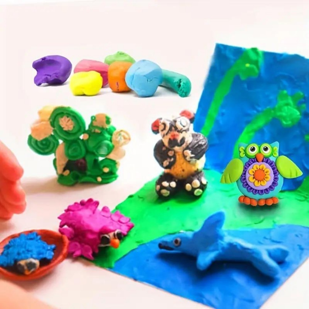 48 Kolorów Glinka Samotwardnia – Air Dry Clay recenzja i cena